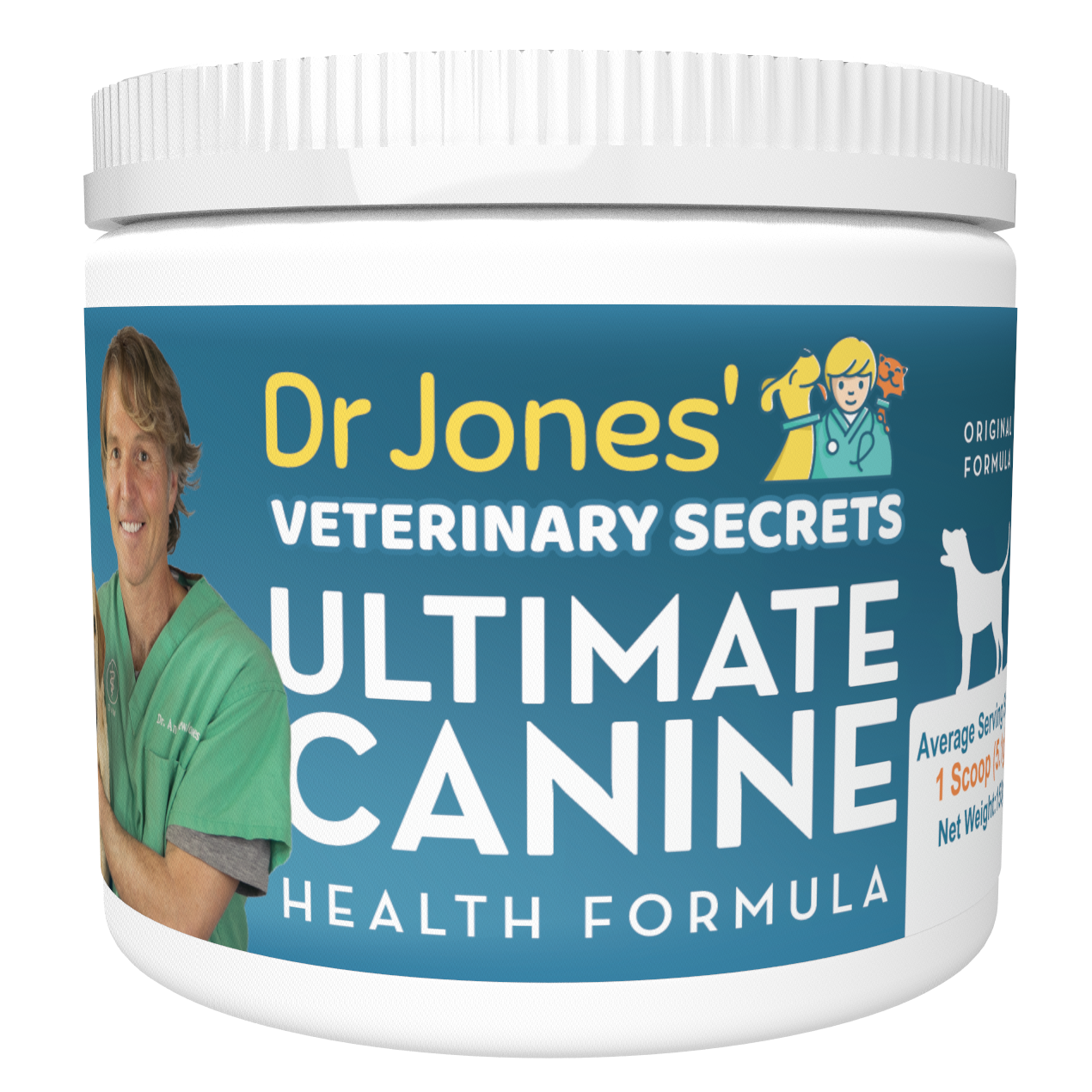 Dr. Jones' Ultimate Canine Original Formula Chicken Flavor Nutritional Supplement for Dogs